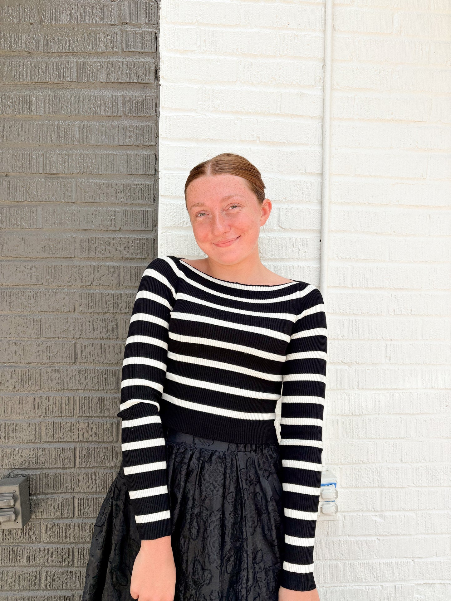 The Esme Striped Boatneck Top