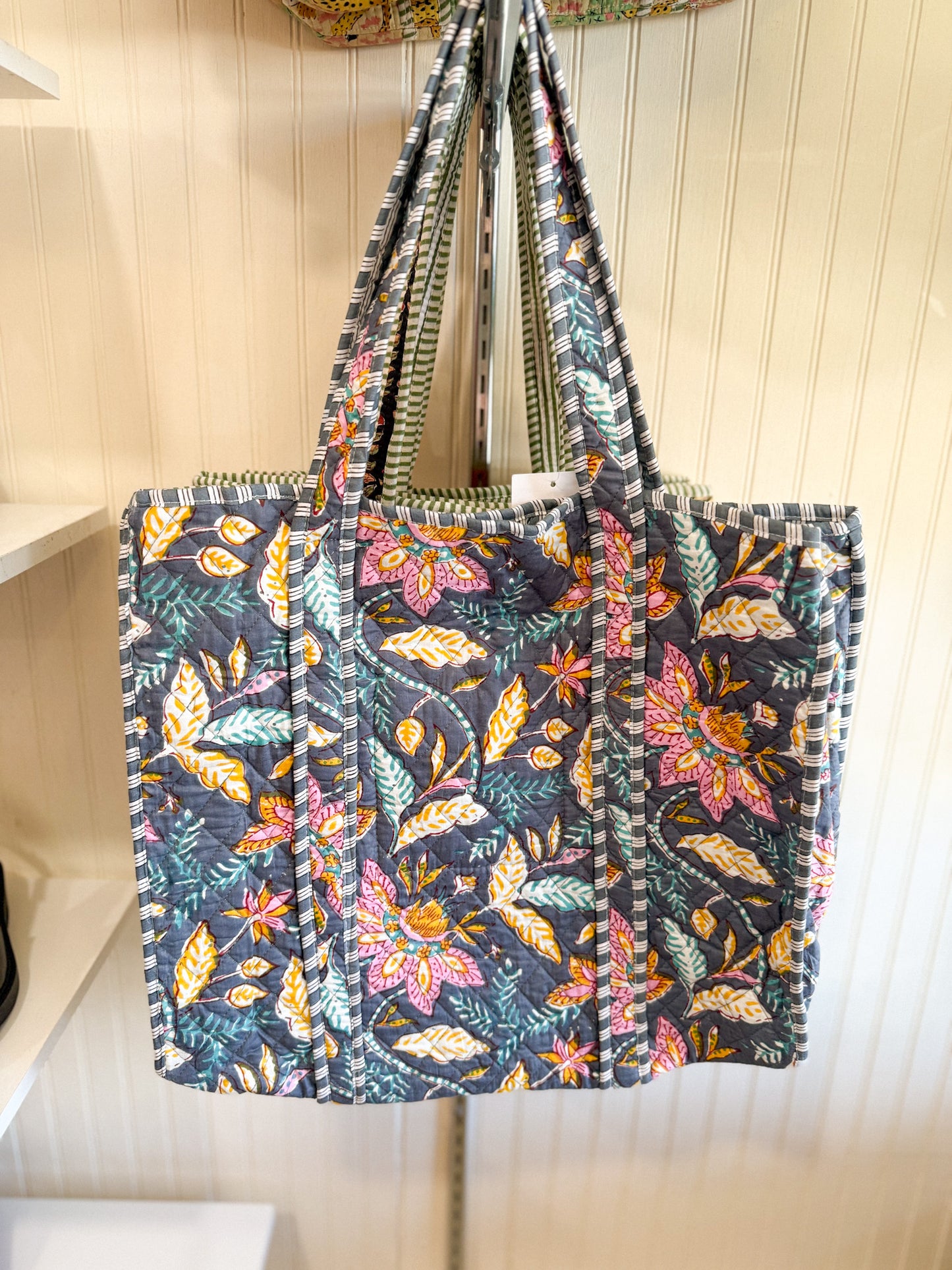 The Midnight Bloom Quilted Bag