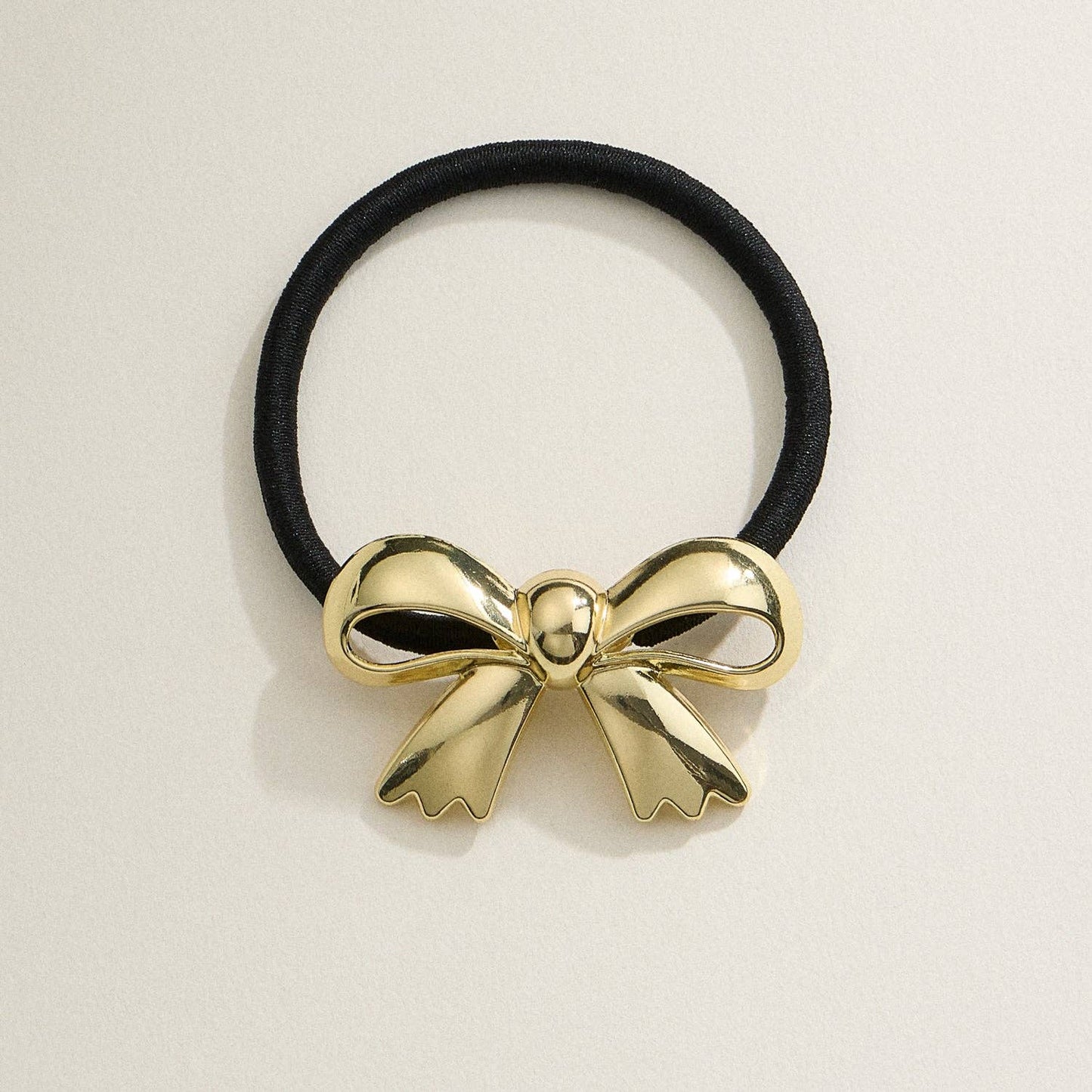 Metallic Bow Hair Tie