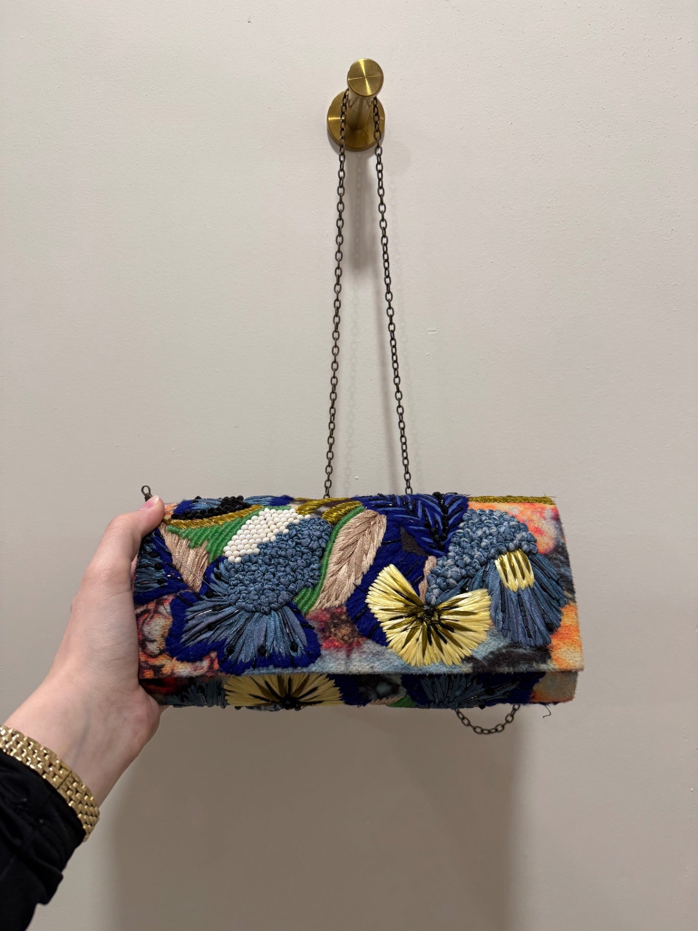 Anthropologie Clutch purse Multicolored