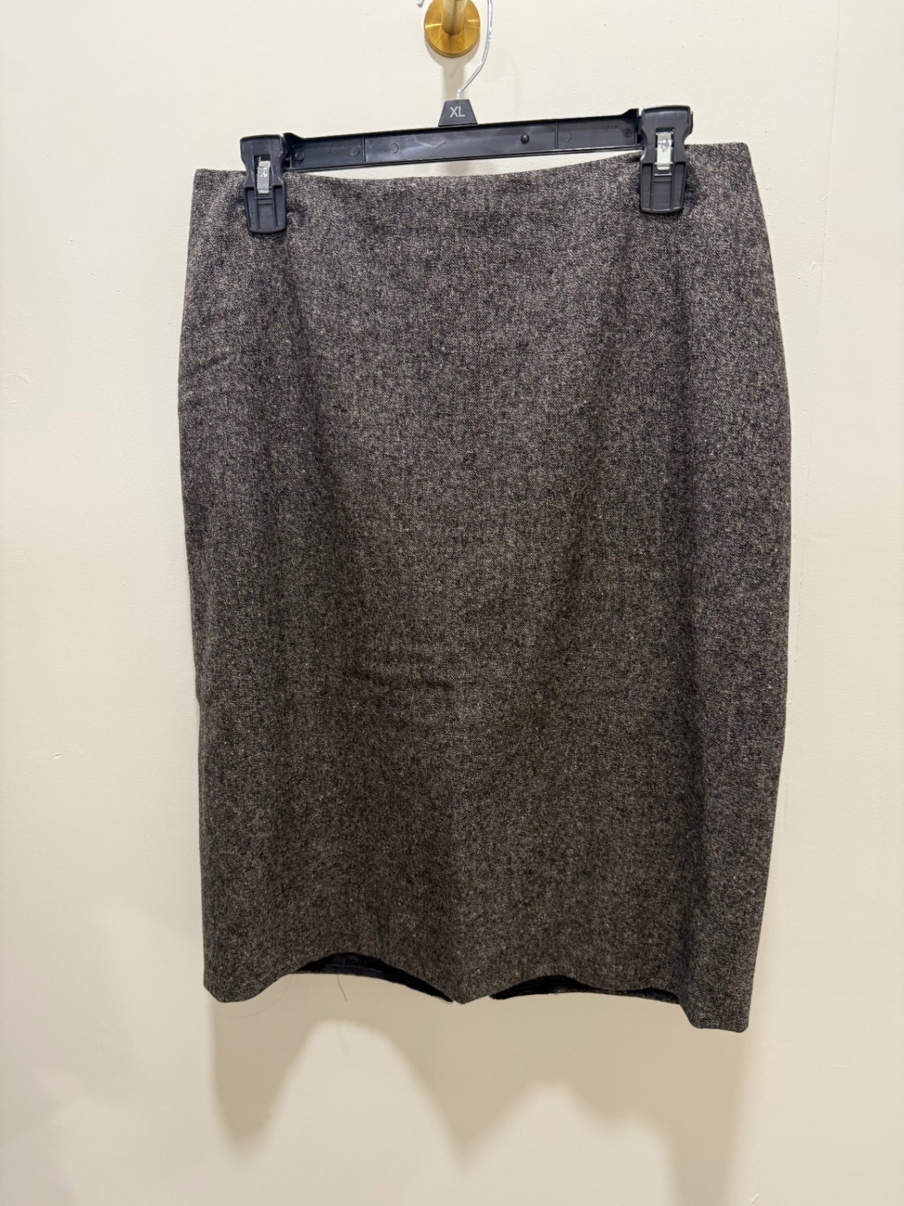 Linda Allard Ellen Tracy Skirt 10 Brown/Gray