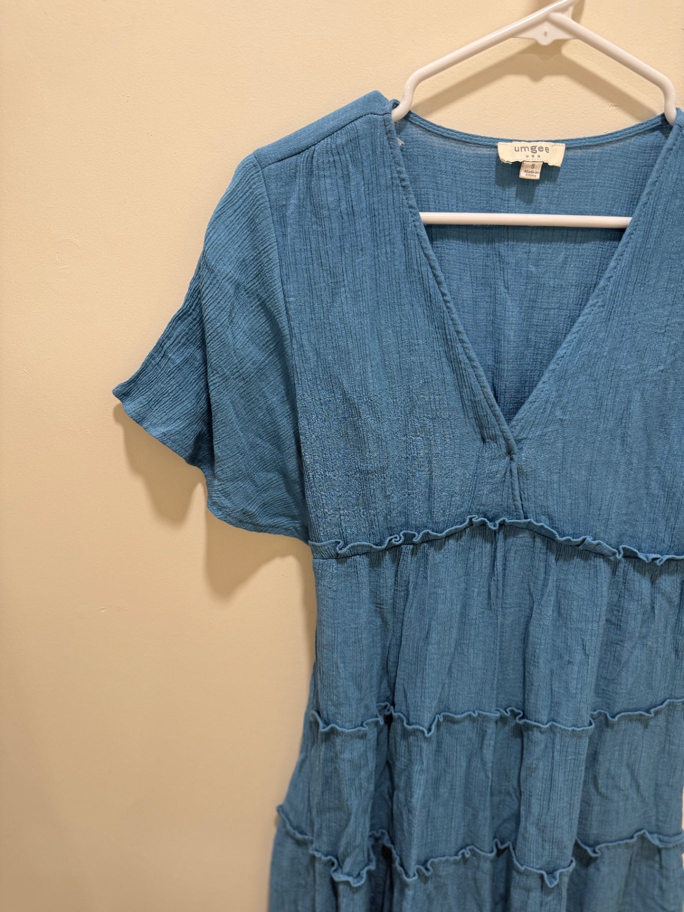 Umgee Dress Small Blue