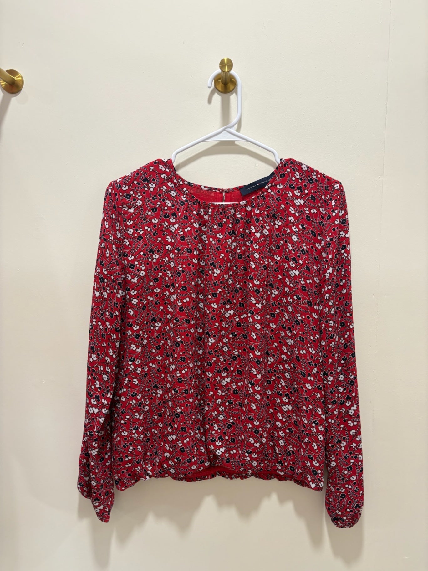 Tommy Hilfiger Blouse Medium Red