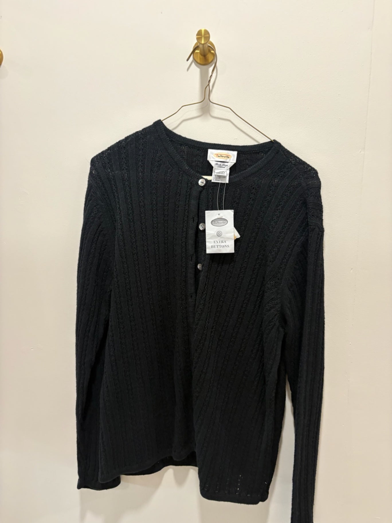Talbots Sweater Medium Black