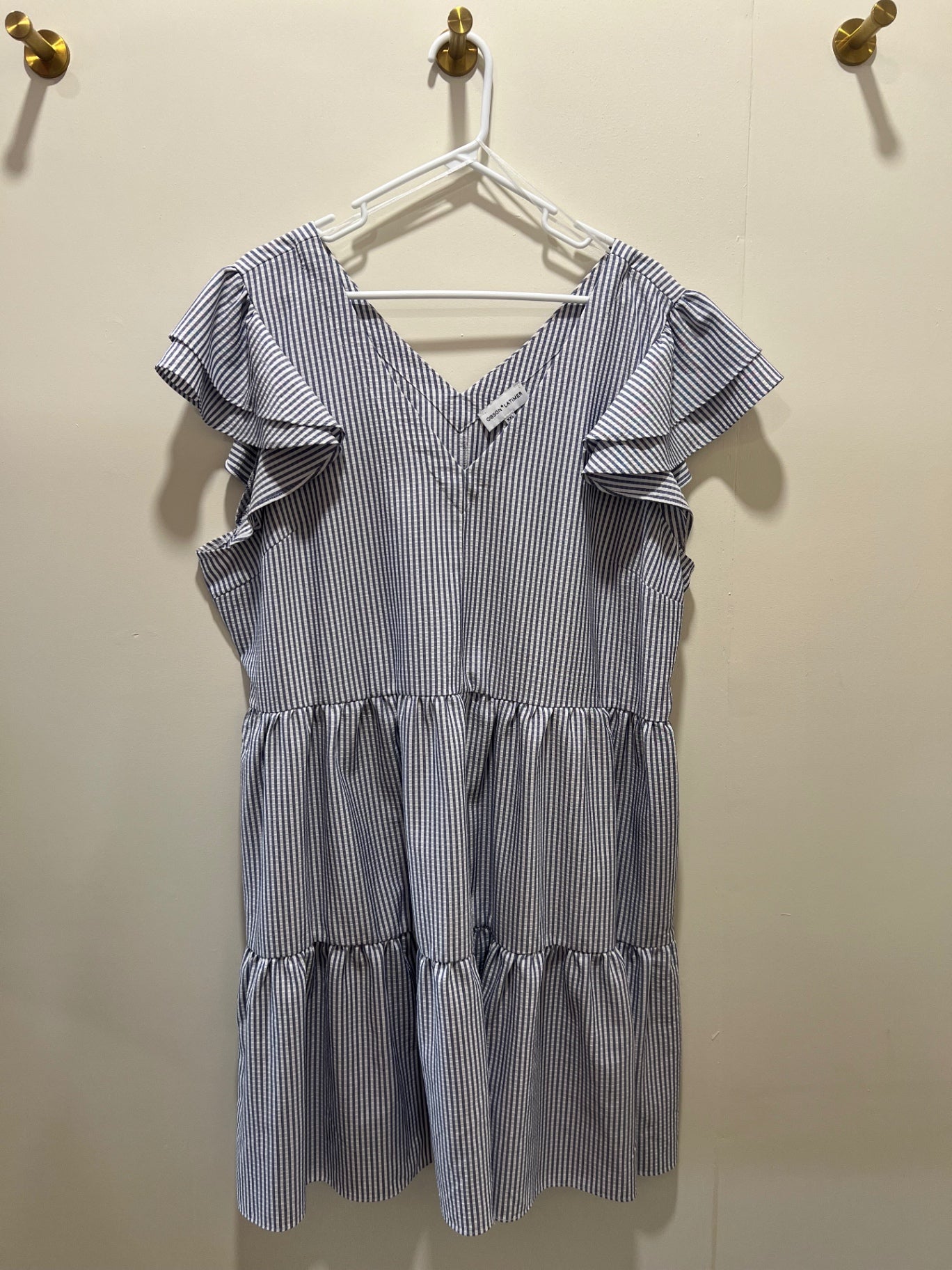 Dress XXL Blue and white striped