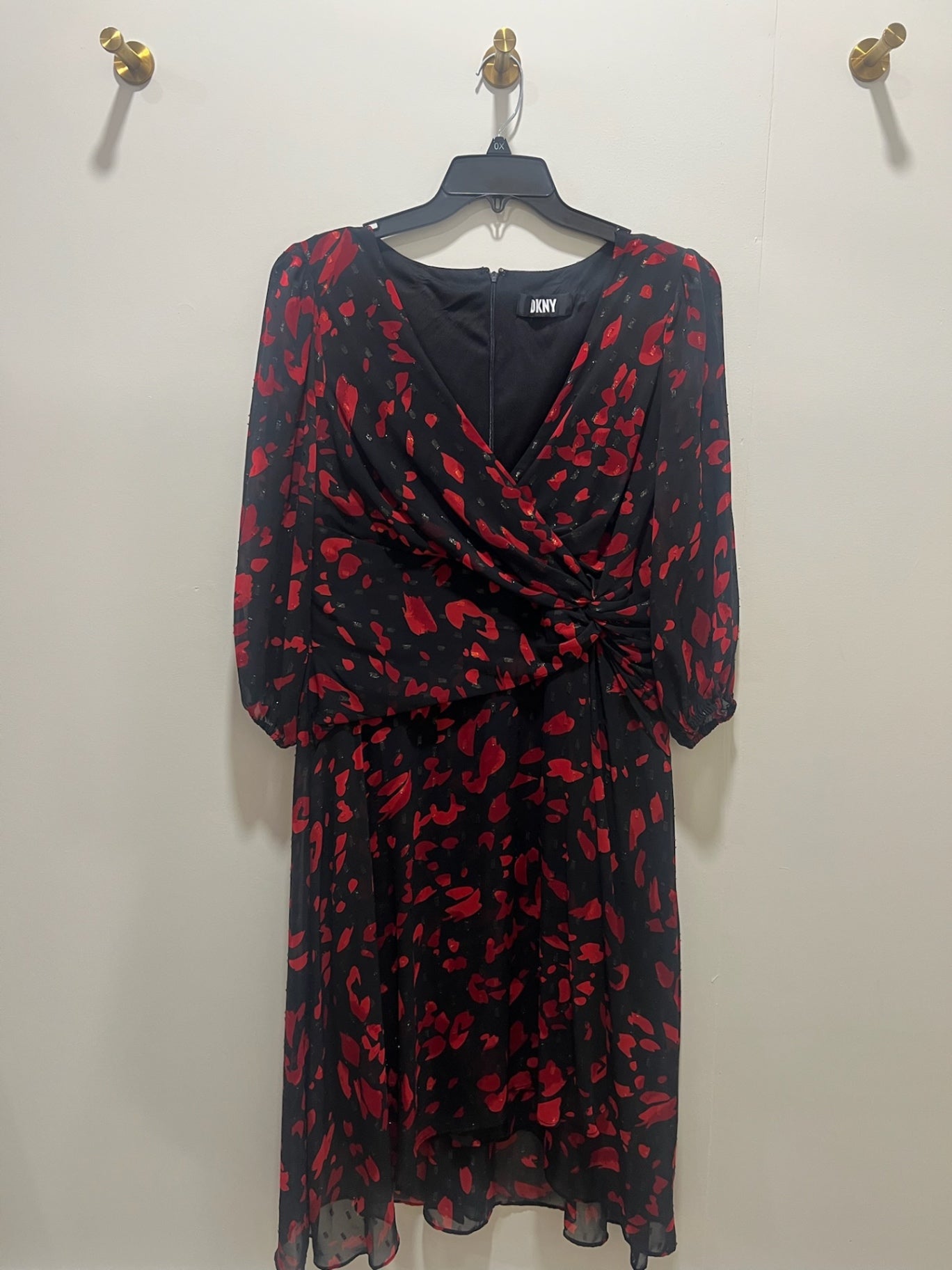 DKNY Dress XL Black and Red