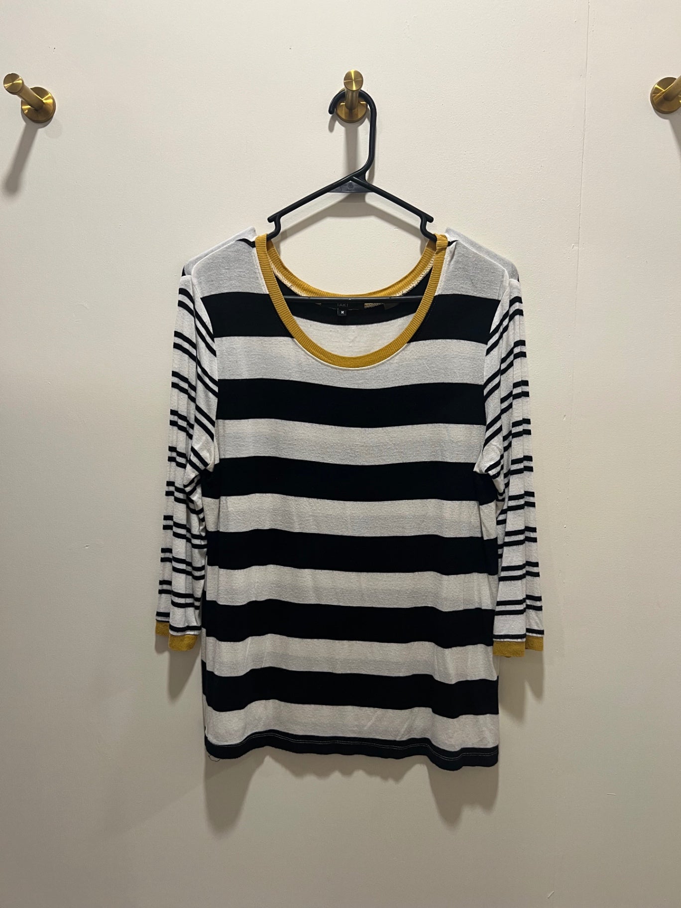 Tart Top Medium Black, White and Mustard