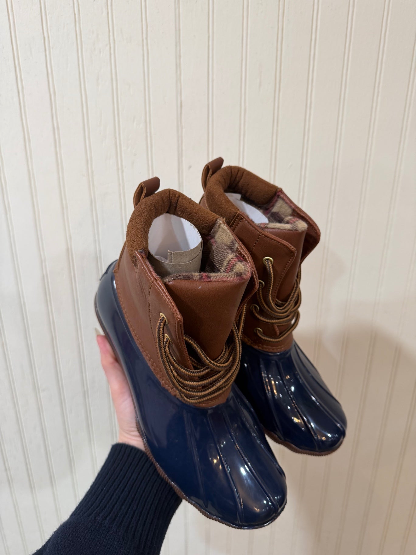 Shoes 9 Brown and navy blue