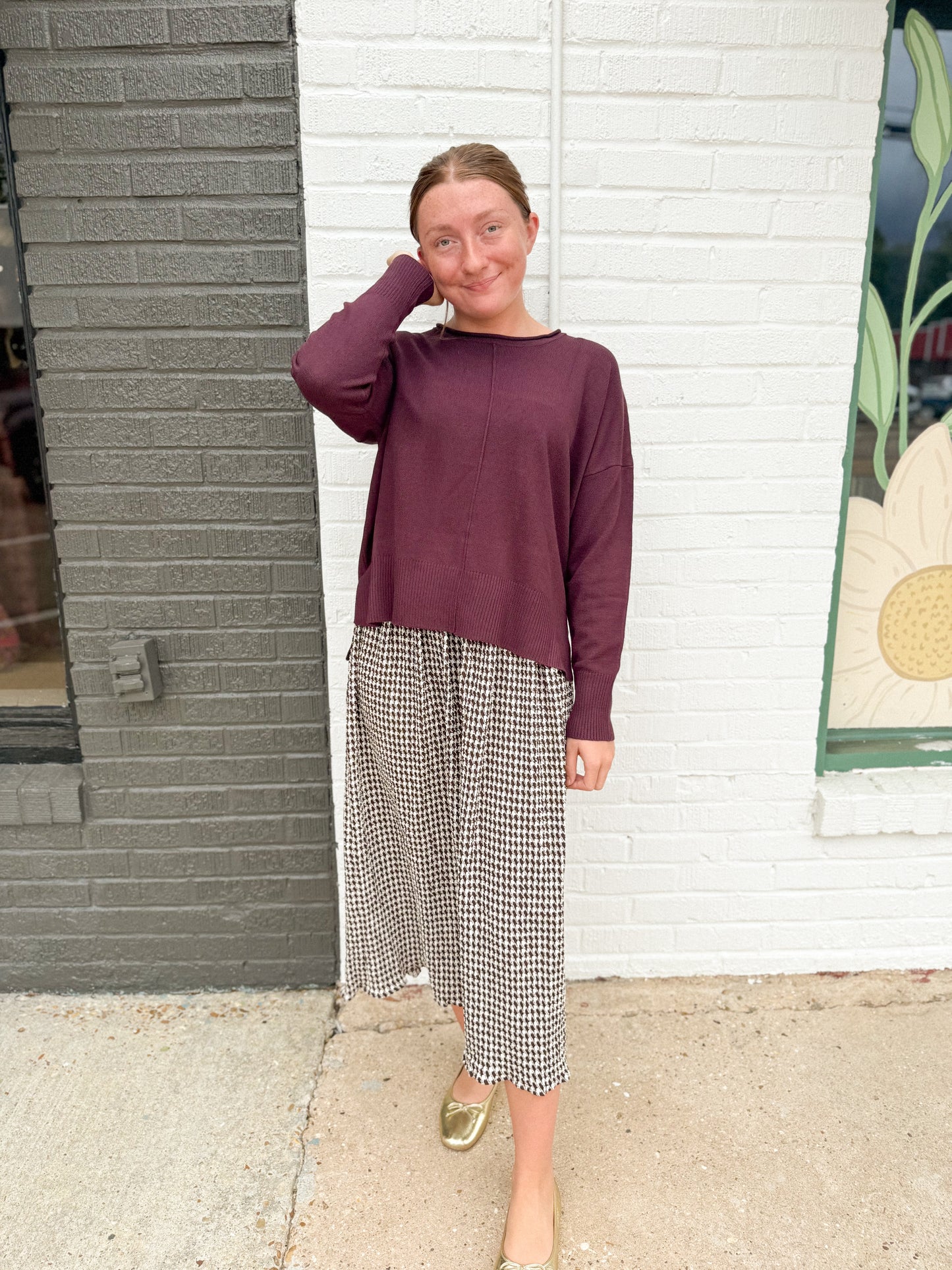 The Chocolate Check Skirt