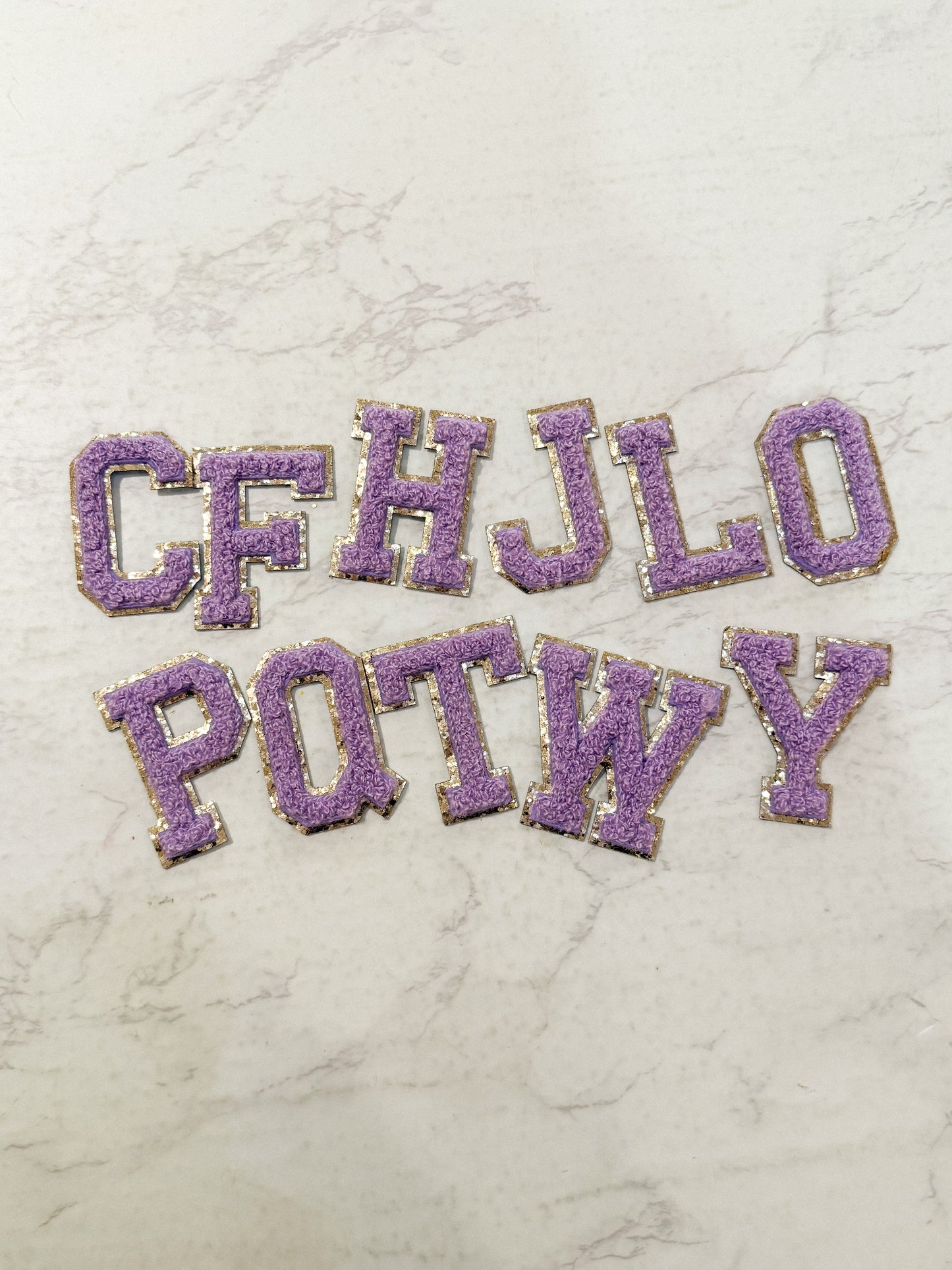 Purple Custom Letters