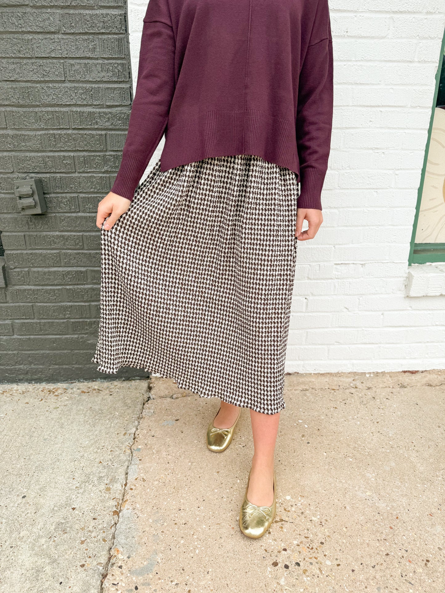 The Chocolate Check Skirt