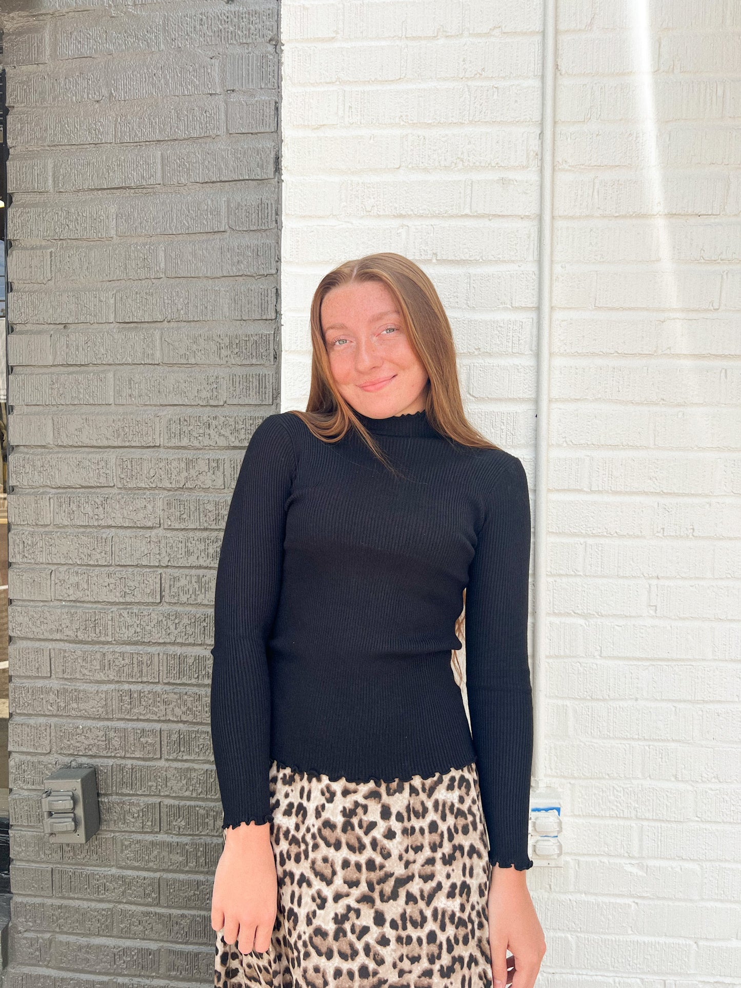 The Marcey Black Sweater Top
