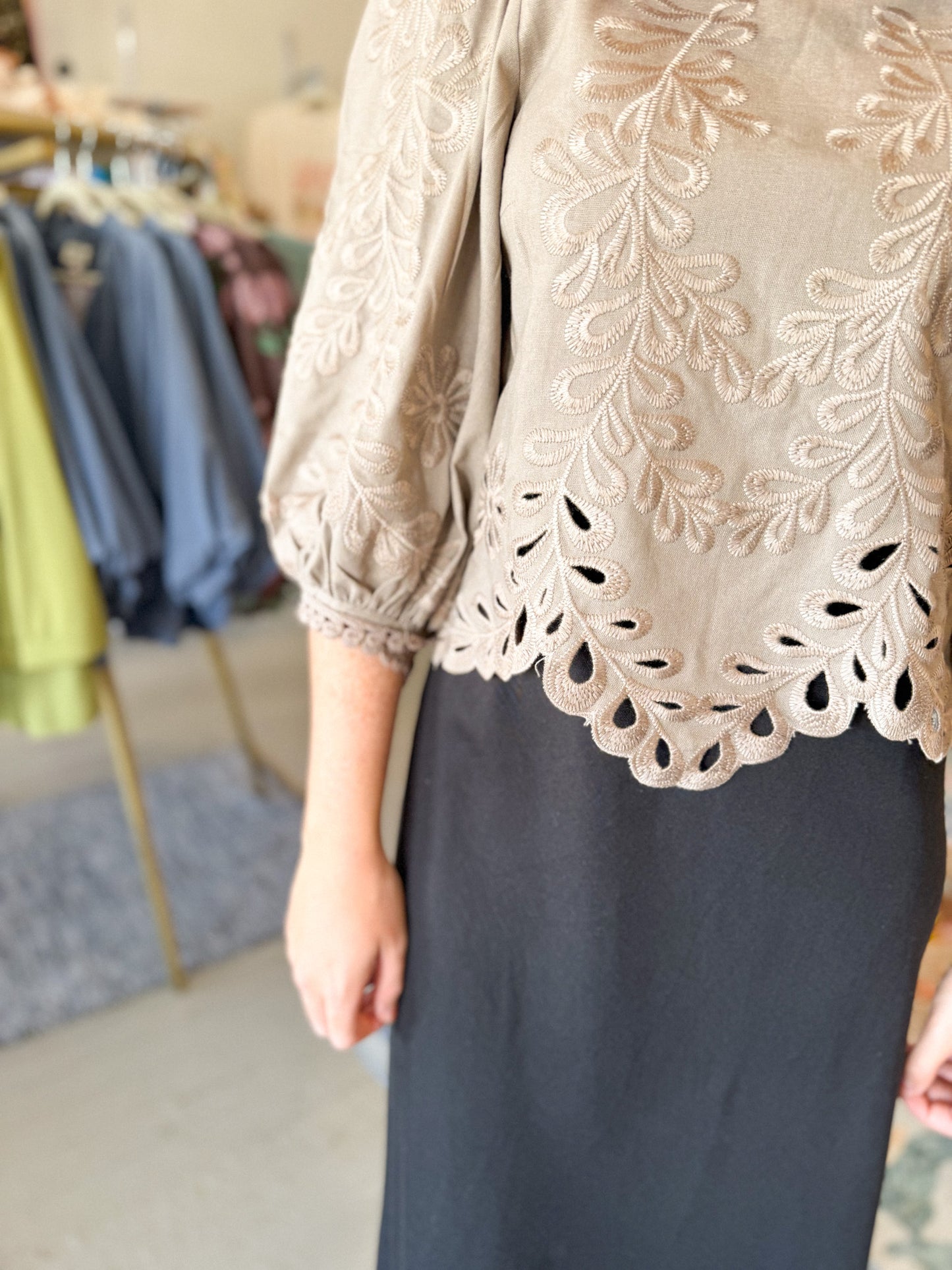 The Cleo Bubble Top