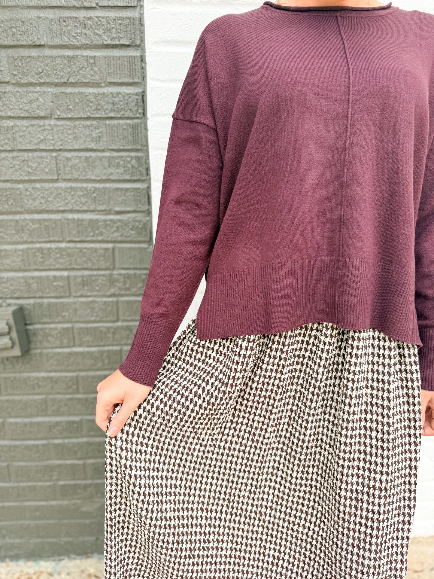 The Chocolate Check Skirt