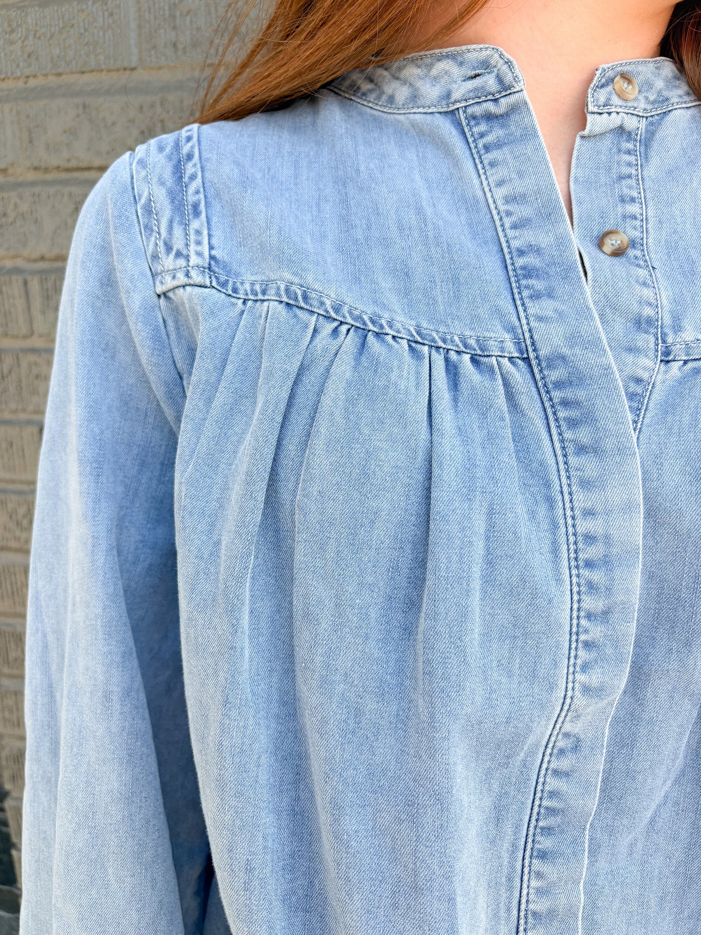 The Kayla Denim Top