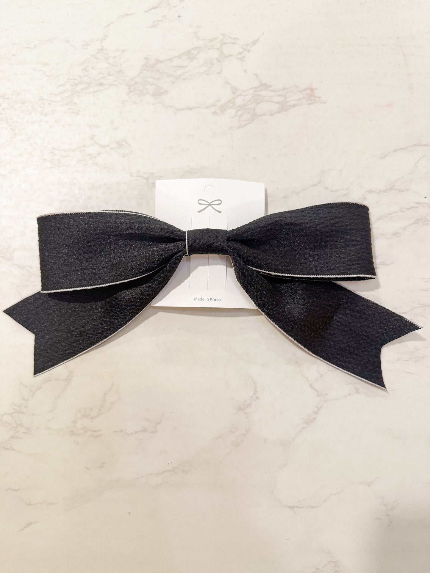 Black Hair Bow Clip