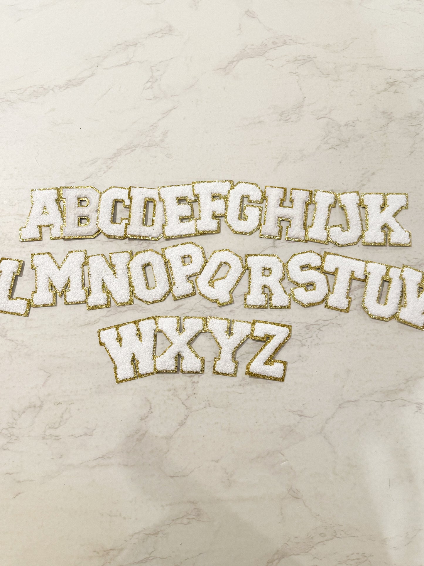 White Custom Letters