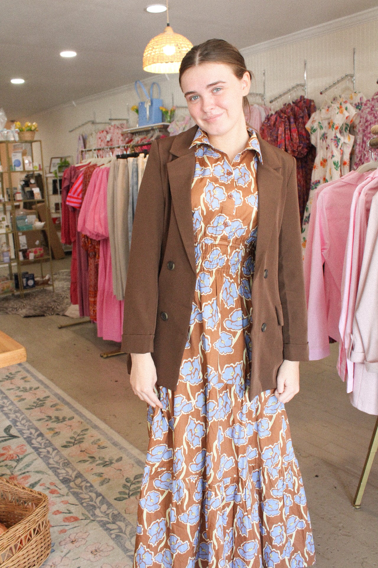 The Brown Solid Blazer