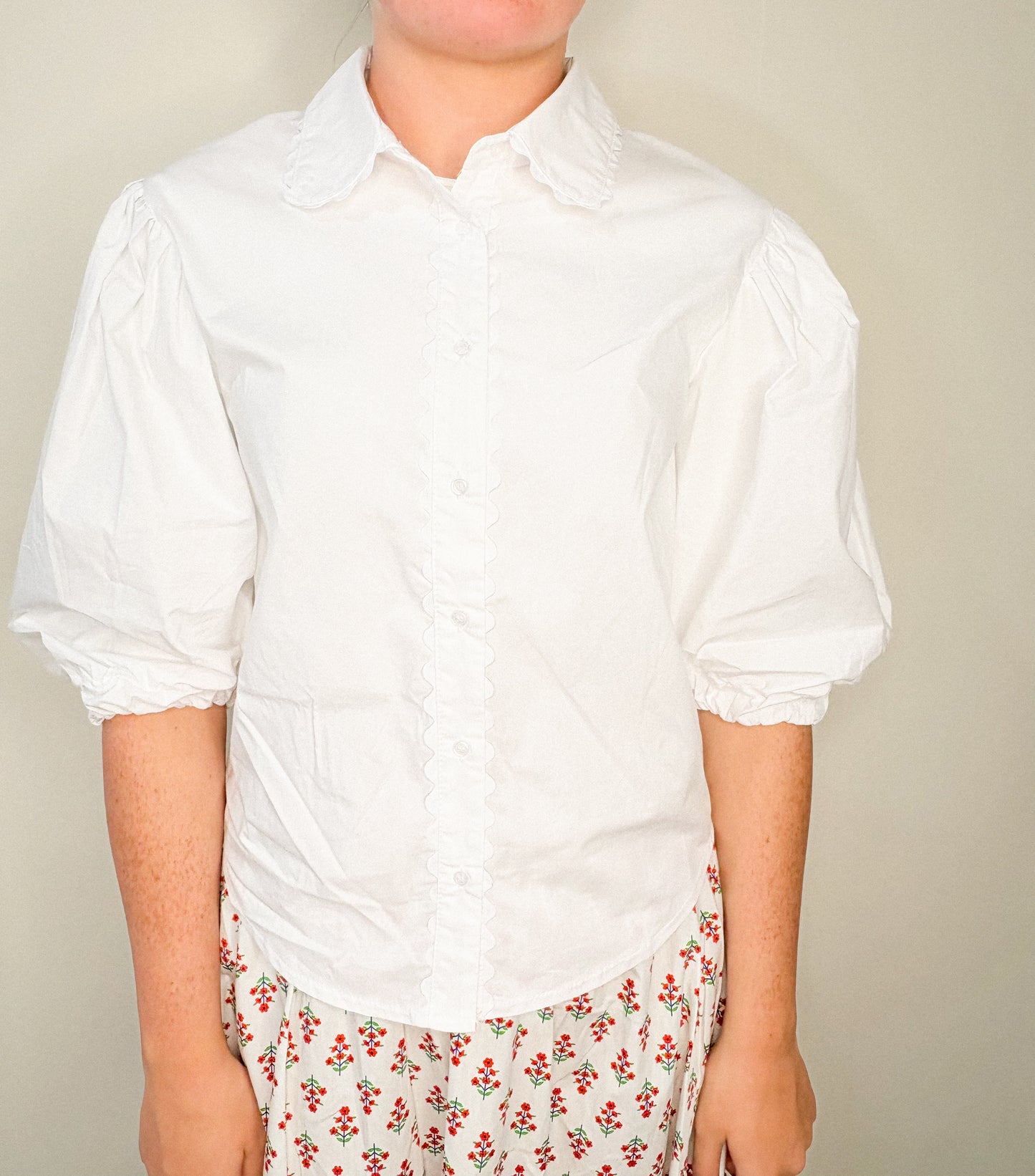 The Landry Scallop Top