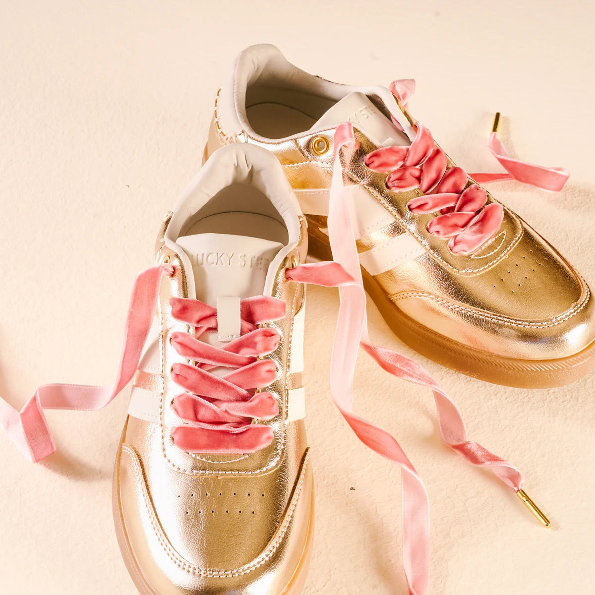 Rose Velvet Shoe Laces