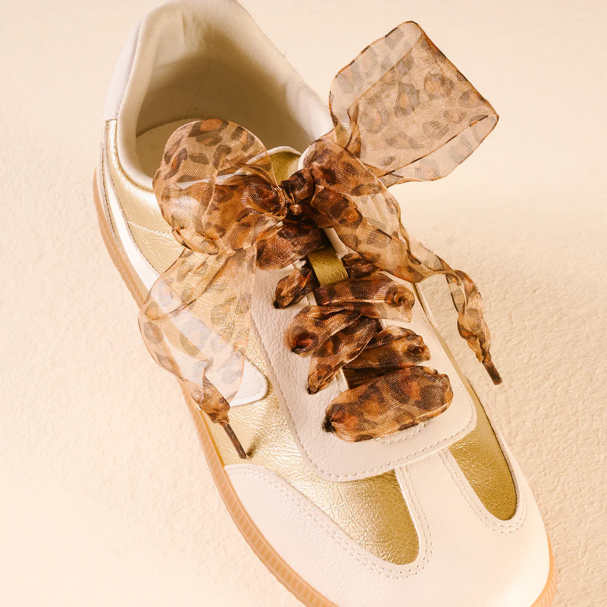 Sheer Cheetah Shoe Laces