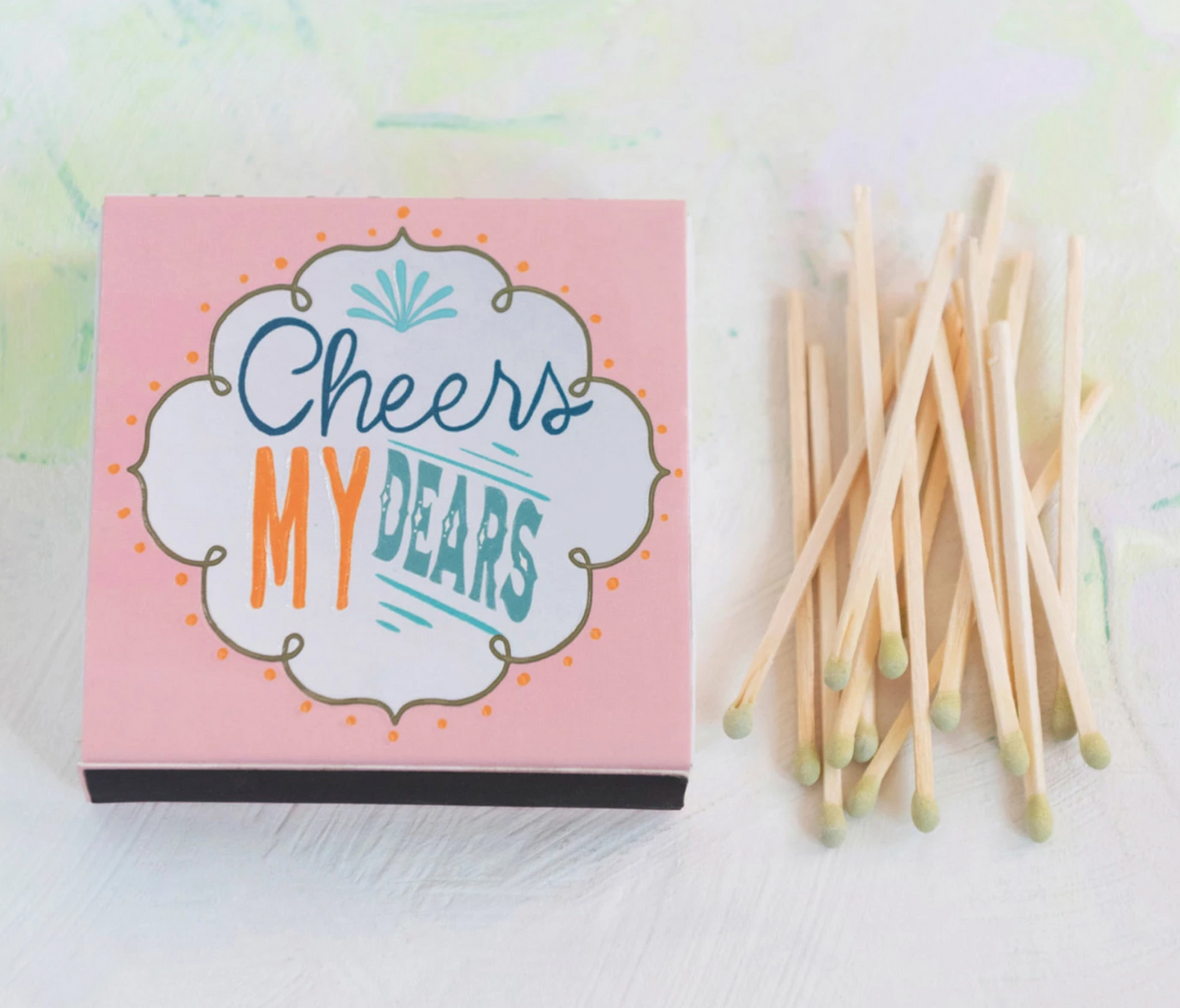 Safety Matches in Matchbox "Cheers My Dears"