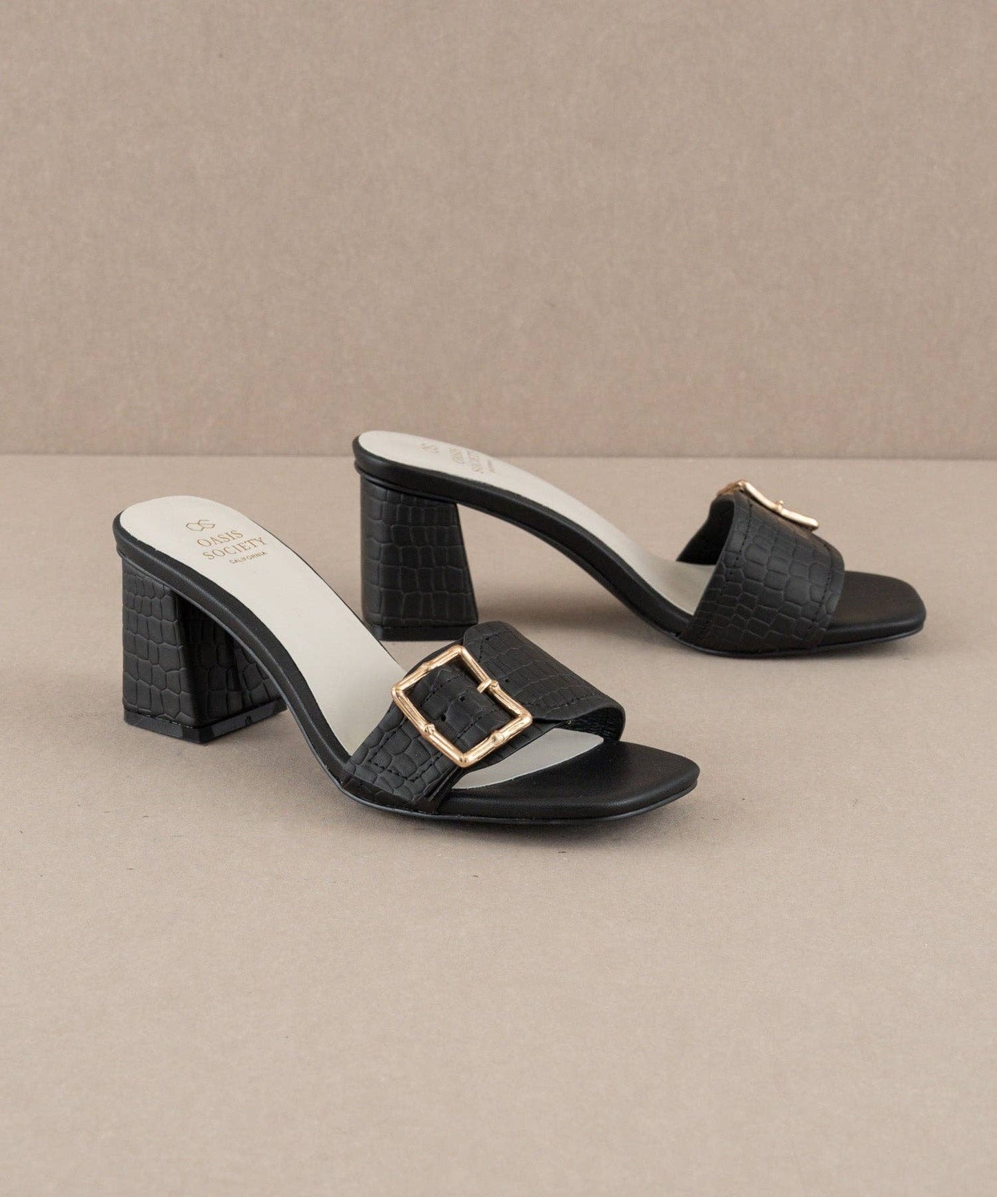 Bamboo Buckle Heel