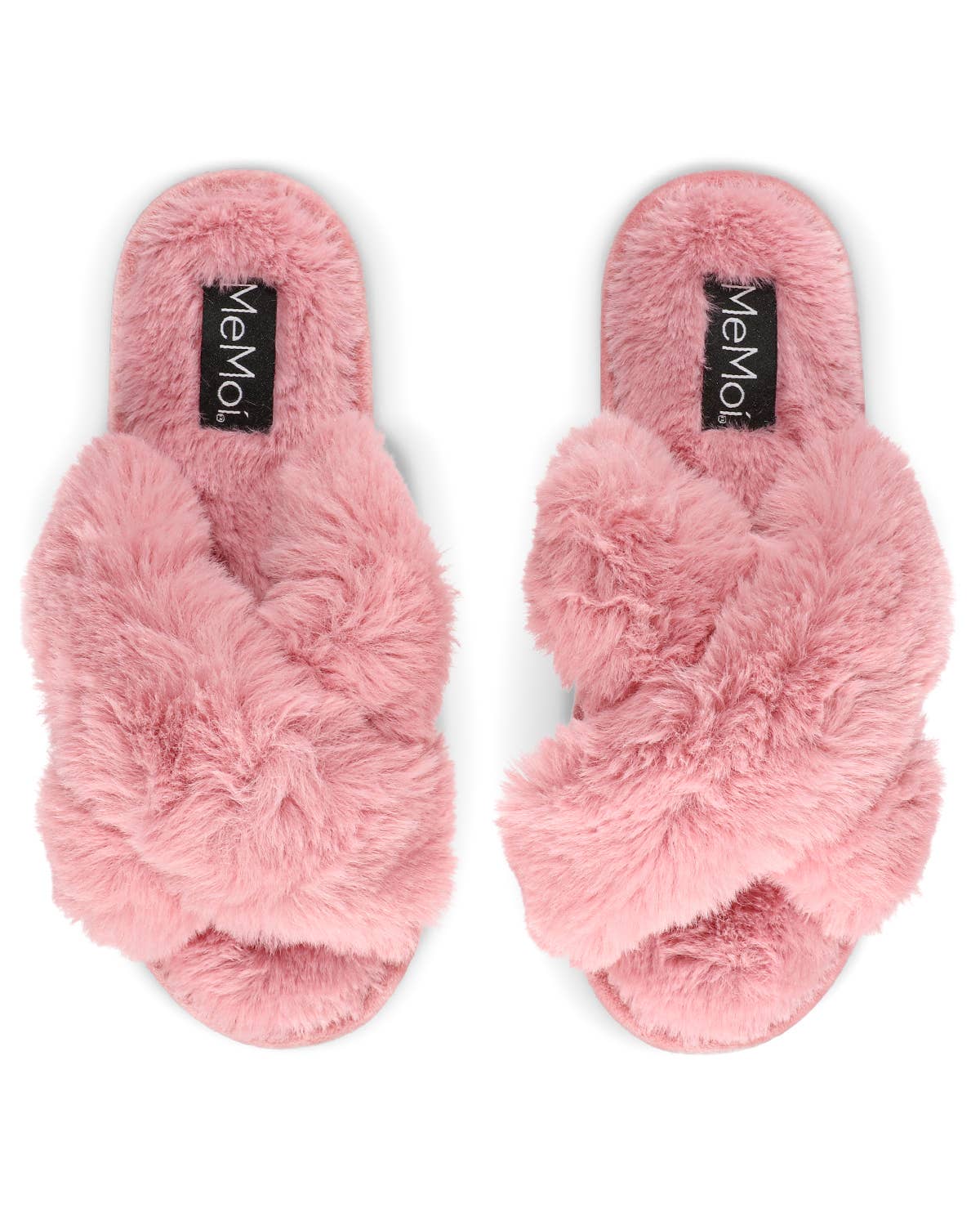 Beverly Faux Fur Open Toe Plush Slipper