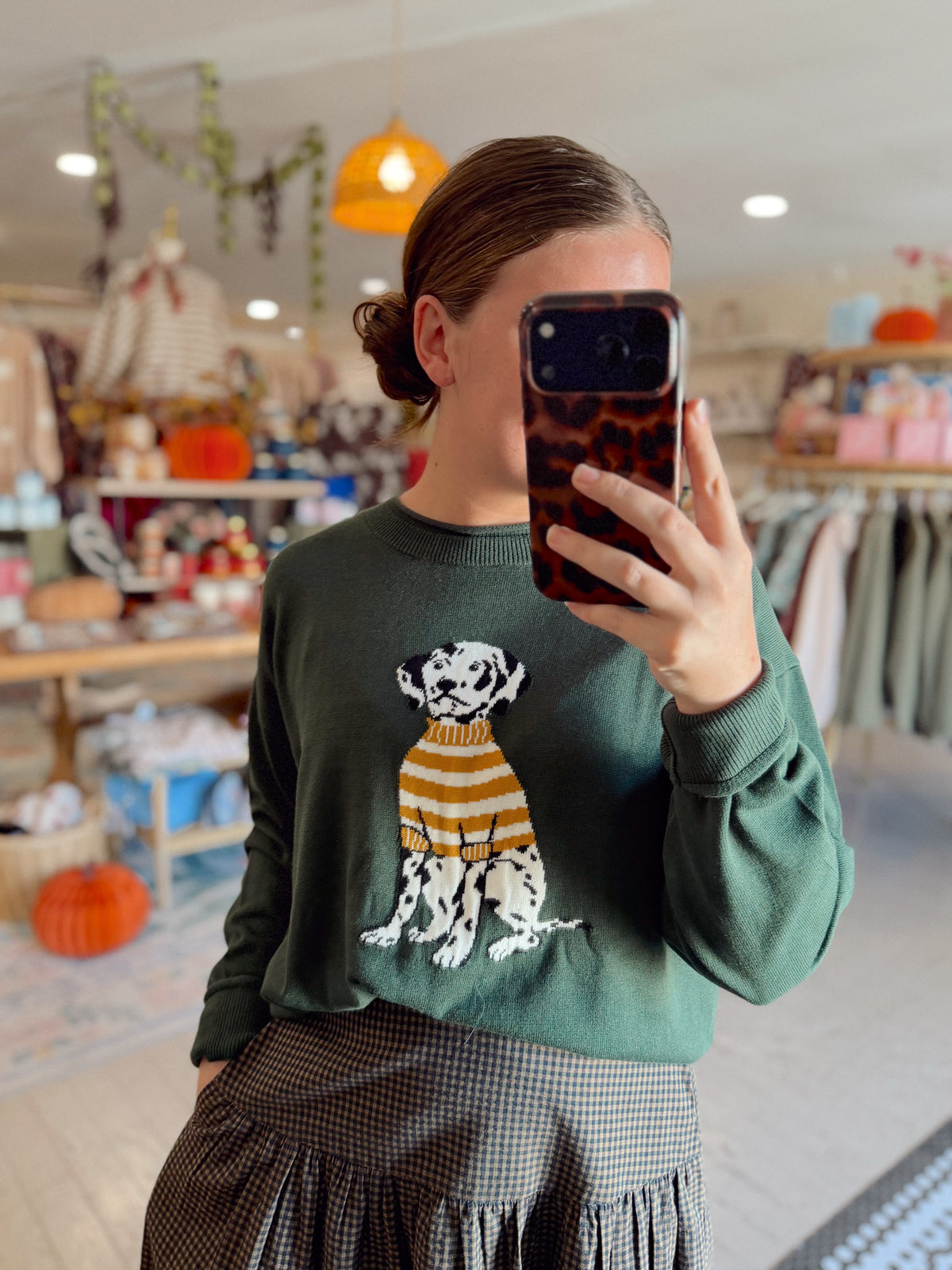 The Green Dalmatian Sweater