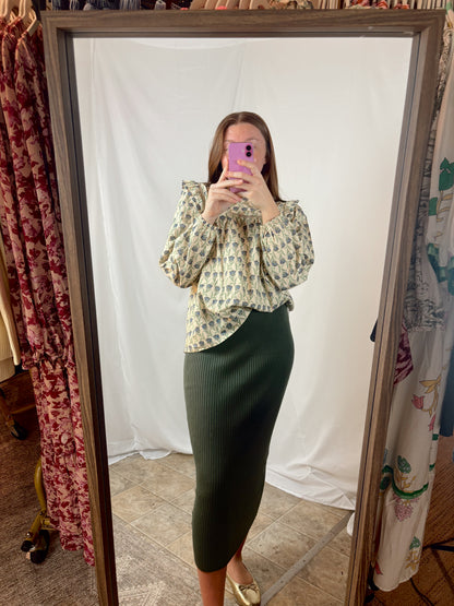 The Mabel Skirt in Green