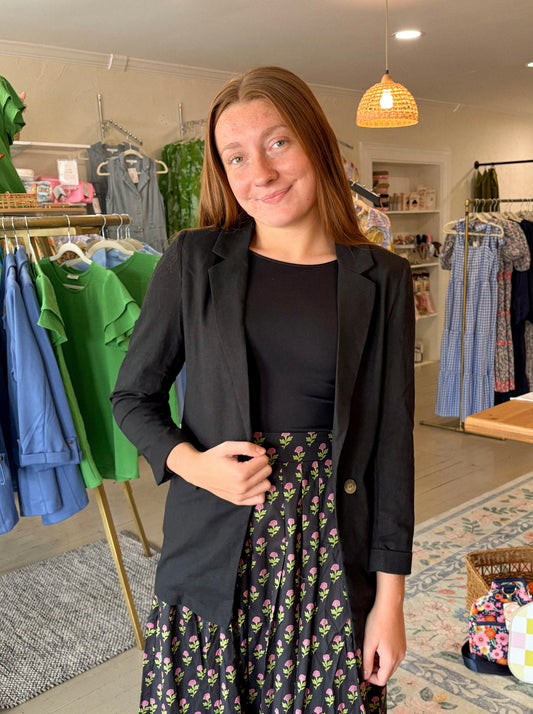 The Black Solid Blazer