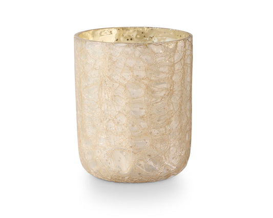 Winter White Crackle Box Candle