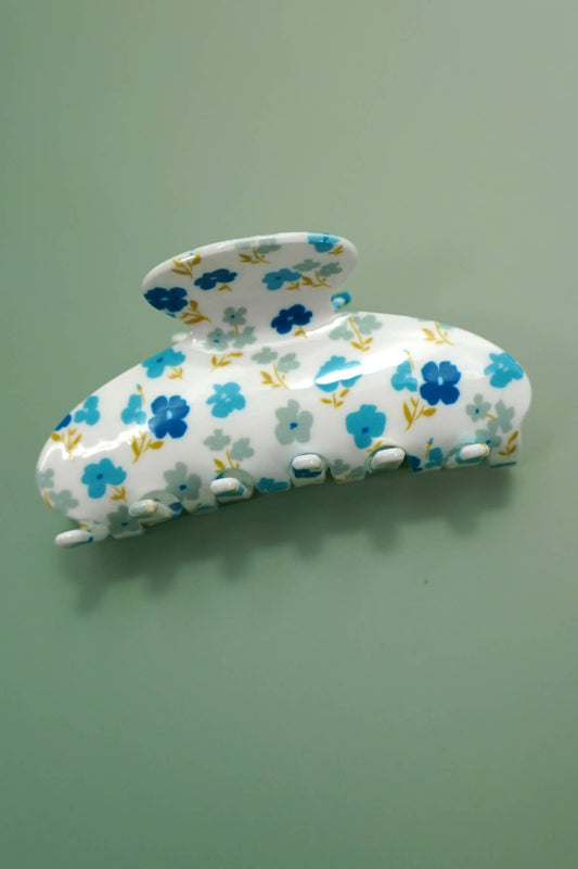 FLORAL FLOWER COTTAGECORE HAIR CLAW CLIPS