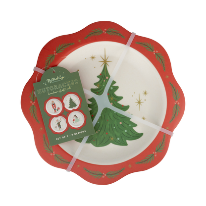 NUT1143 - Nutcracker Bamboo 9" Plate Set