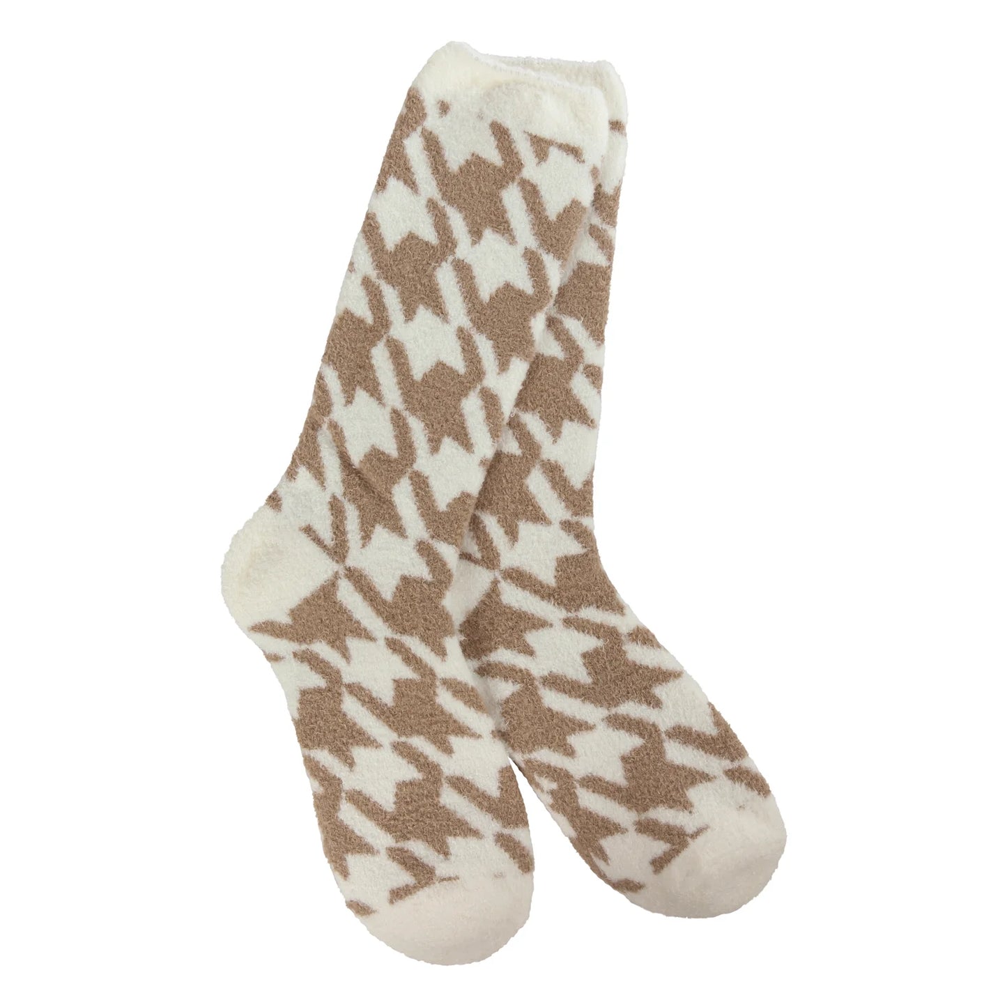 Houndstooth Portabella Sock