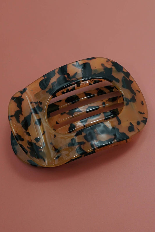 Jumbo Lay Flat Oval Hair Claw Clips Secure Styling