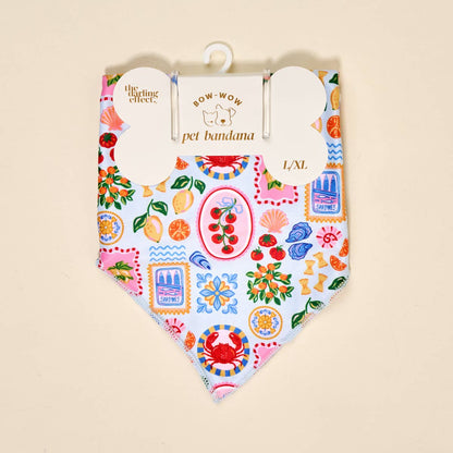 Bow-Wow Pet Bandana–Ciao Bella: S/M