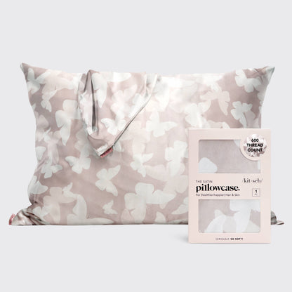 Kitsch Satin Pillowcase - Champagne Butterfly