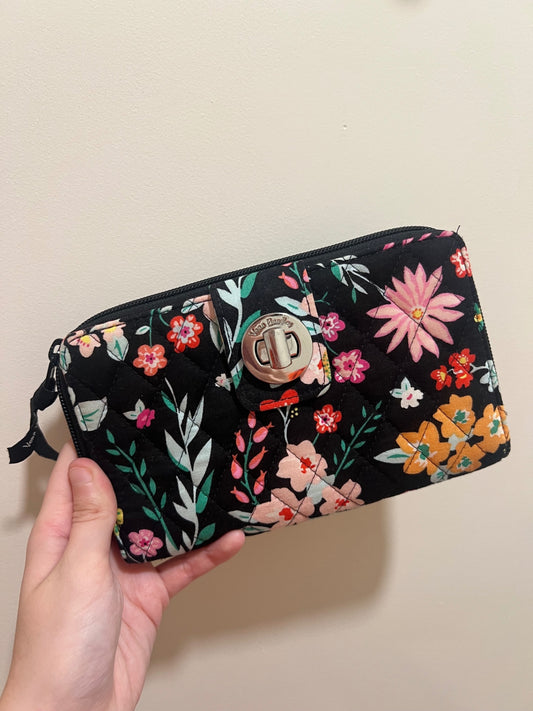 Vera Bradley BAG Black with multicolored floral pattern