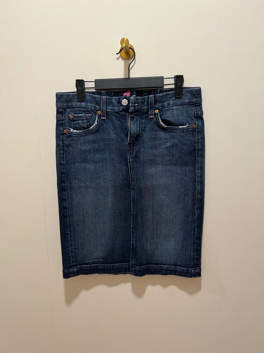 7 for all mankind Denim skirt 4 Dark blue