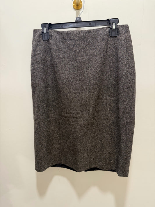 Linda Allard Ellen Tracy Skirt 10 Brown/Gray