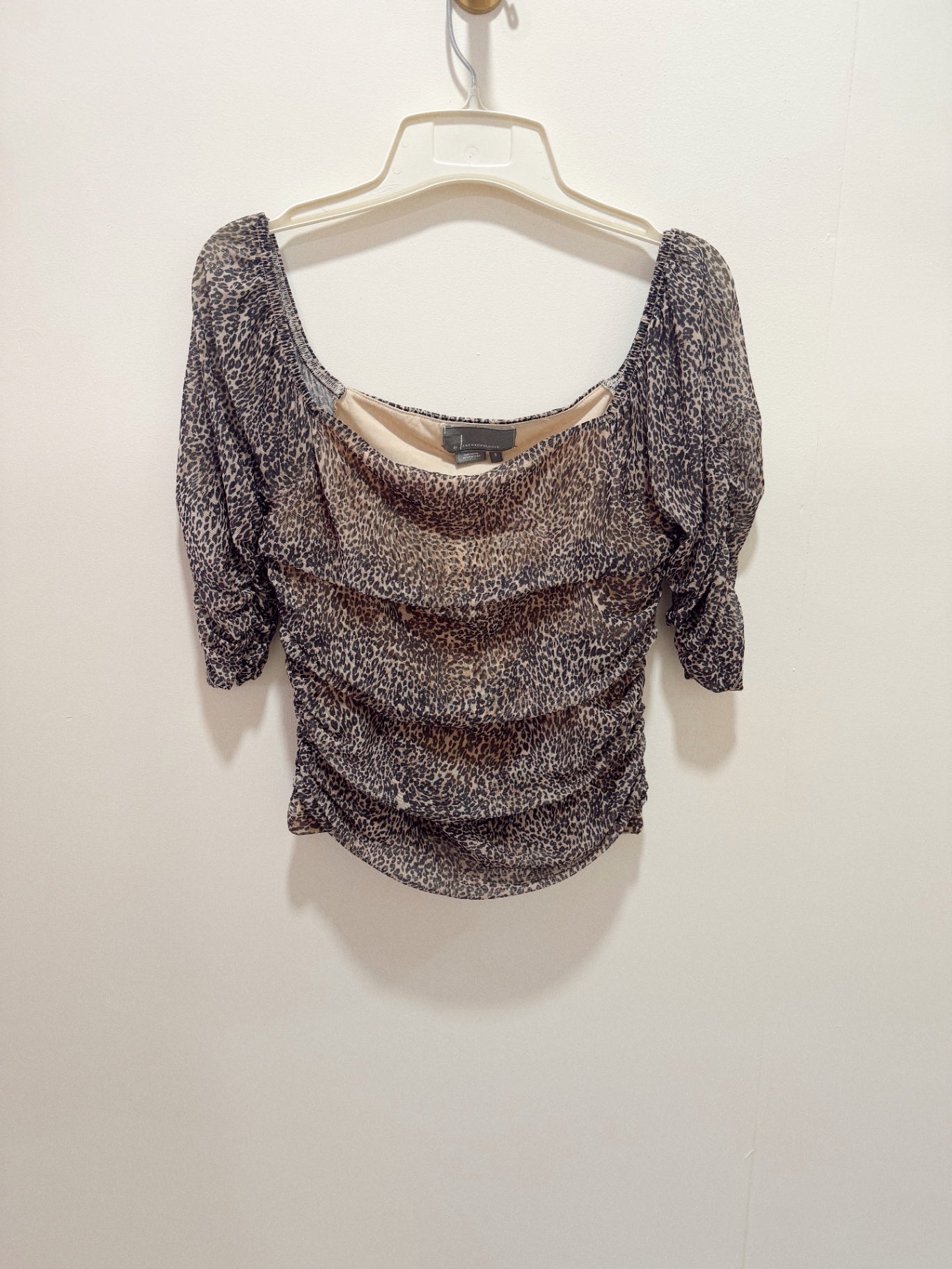 By Anthropologie Top Small Animal print (Leopard pattern)
