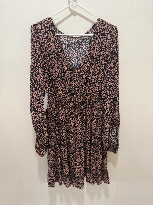 Unknown Dress Large Pink and black
