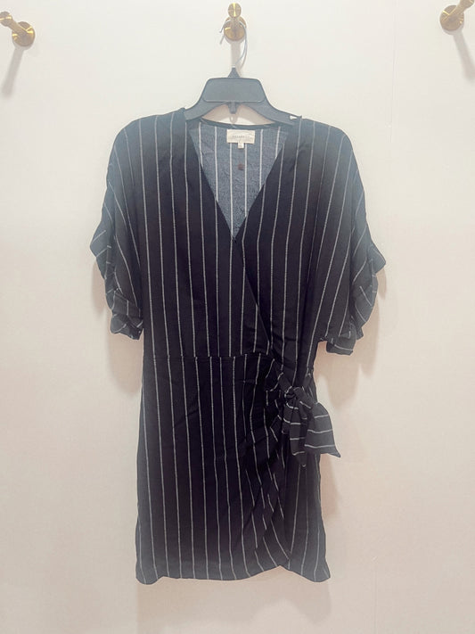 Melloday Dress Large Black with white stripes