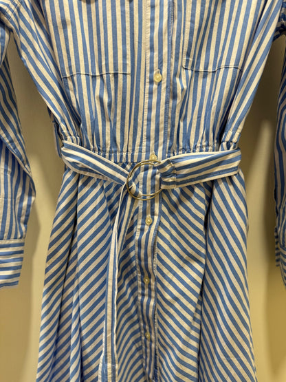 FREE ASSEMBLY Dress Large Blue and white striped