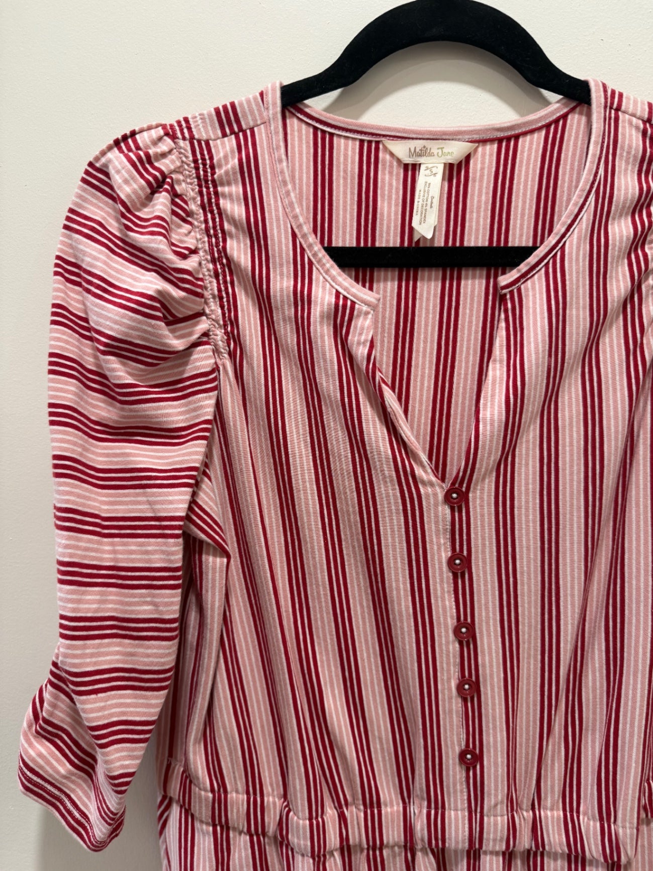 Matilda Jane Dress Small Red and White