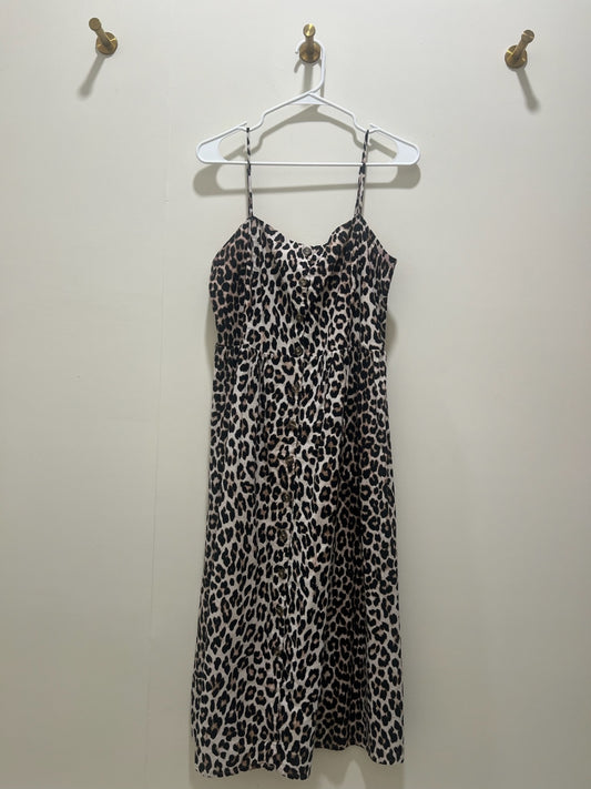 H&M Dress Medium Beige and black