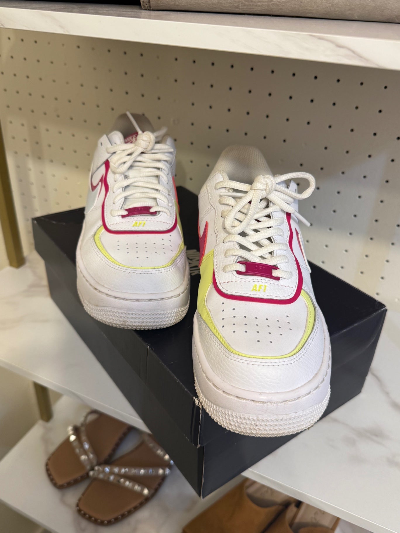 Nike Shoes 7.5 White, Red, Yellow