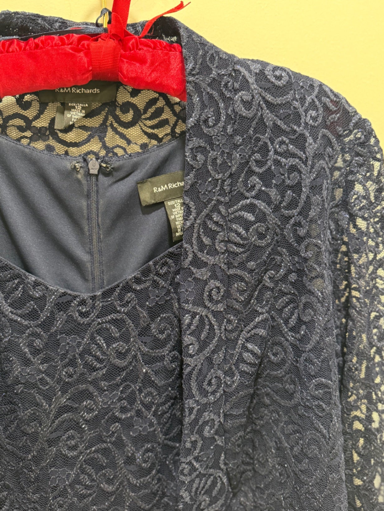 R&M Richards Dress 12 Navy blue