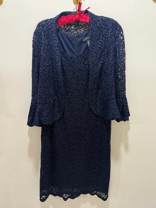R&M Richards Dress 12 Navy blue